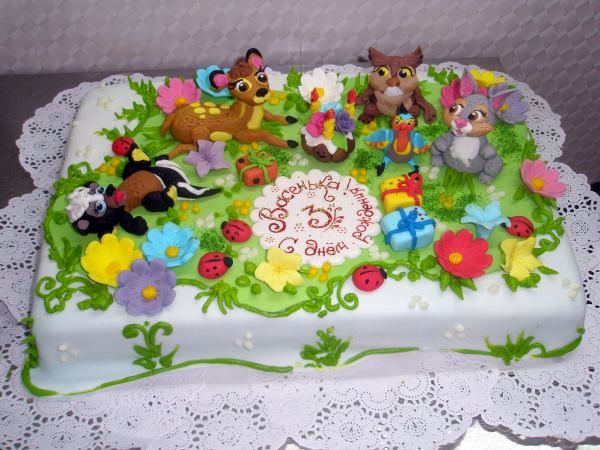 Торт детский на 3 года